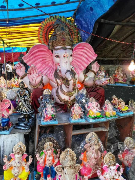 Ganpati Bappa Morya Ganpatifestival2020 Pune Maharashtra Indie — Zdjęcie stockowe