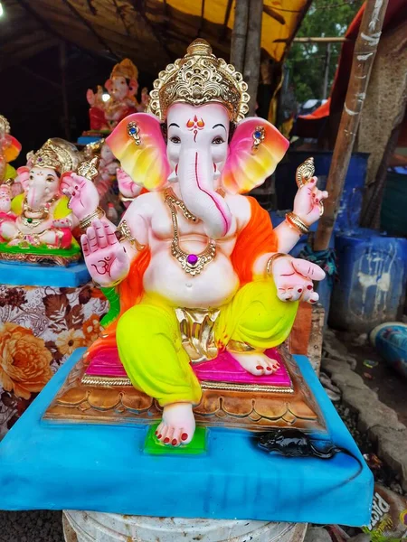 Ganpati Bappa Morya Ganpatifestival2020 Pune Maharashtra India —  Fotos de Stock