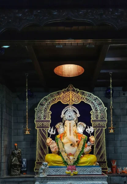 Den Vackra Skulpturen Lord Ganesha Ganapatifestival2020 Pune Maharashtra Indien — Stockfoto