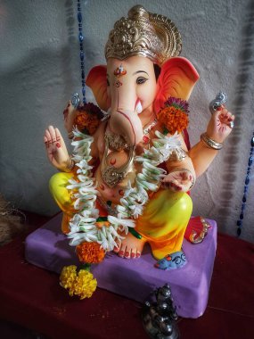 Lord Ganesha Ganapatifestivalinin çelengi 2020.