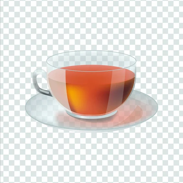 Векторная иллюстрация в стиле реализма о чае — стоковый вектор