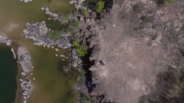 lac en vue aérienne 