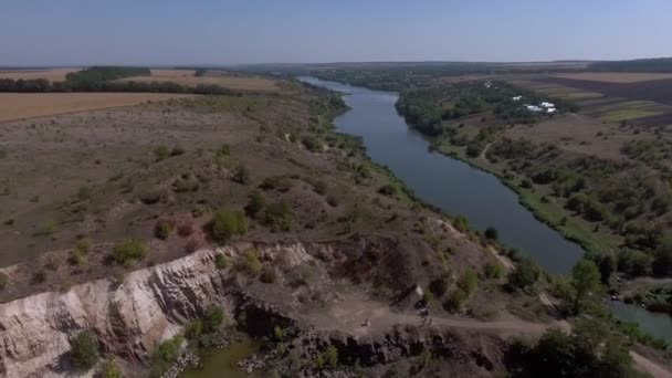 Lac en vue aérienne — Video