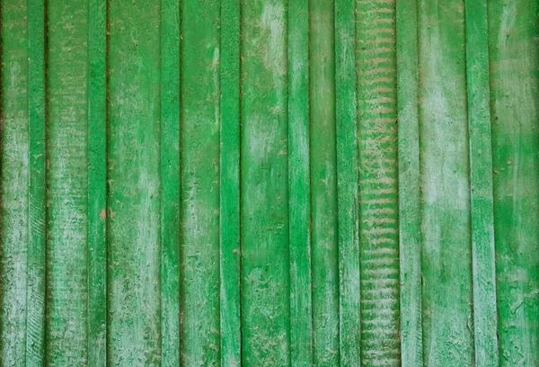 Close Cerca Madeira Verde Velho Com Espaço Cópia Uma Parede — Fotografia de Stock