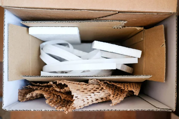 Коробка Коробке Хранение Материалов Различные Упаковки — стоковое фото