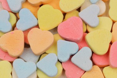 Renkli şeker kalplerin arka plan yaptı