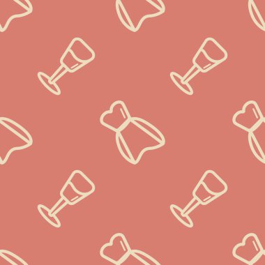 Modern düz tarzda düğün arka plan dikişsiz vektör deseni