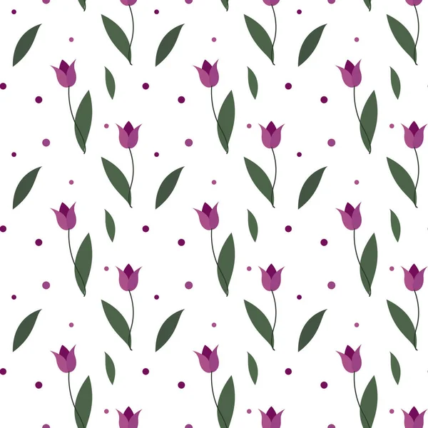 Тюльпаны бесшовные. простой фон. Современный дизайн цветов для ткани, оберточной бумаги, фона — стоковое фото