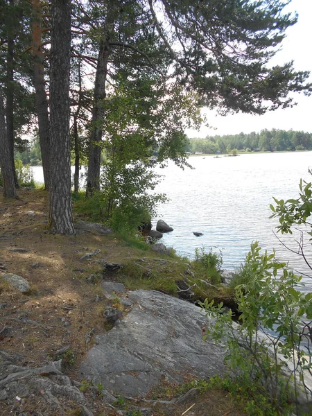 Vuoksa Bank Prizersk — Stockfoto