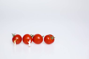 Gruppe von Cherry Tomaten Zur Gestaltung von Werbung ve Pazarlama Anzeigen