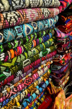 Zarape guatemalteco, colchas de colores Guatemala, indgena, geleneksel