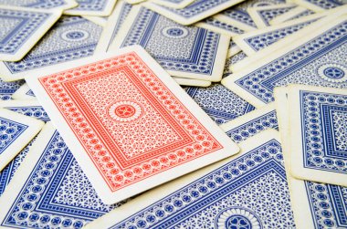  juego de cartas para jugar al pquer, cartas de asar, juego de cartas roja y azul