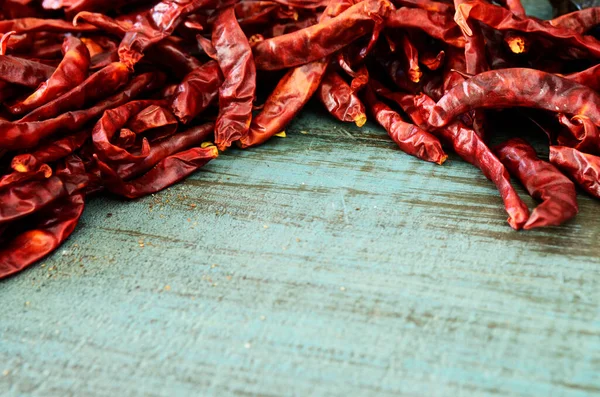 Chile Rbol Seco Para Salsa Comida Mexicana Chile Rbol Chiles — Stock Photo, Image