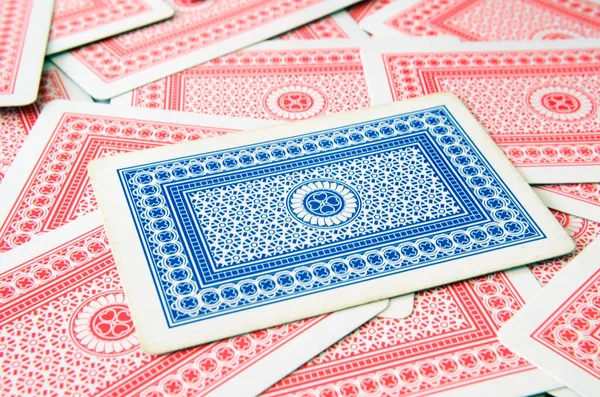 juego de cartas para jugar al pquer, cartas de asar, juego de cartas roja y azul