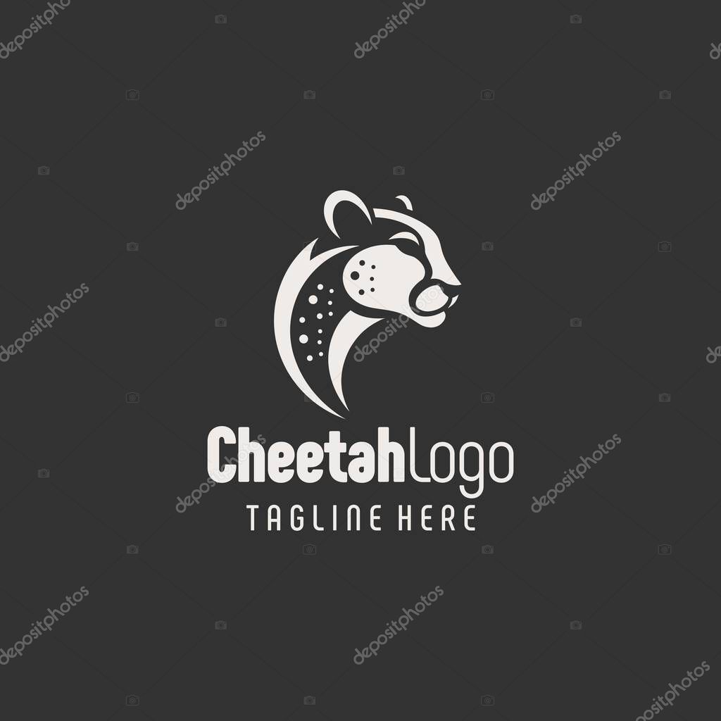 Abstract Black White Cheetah Icon