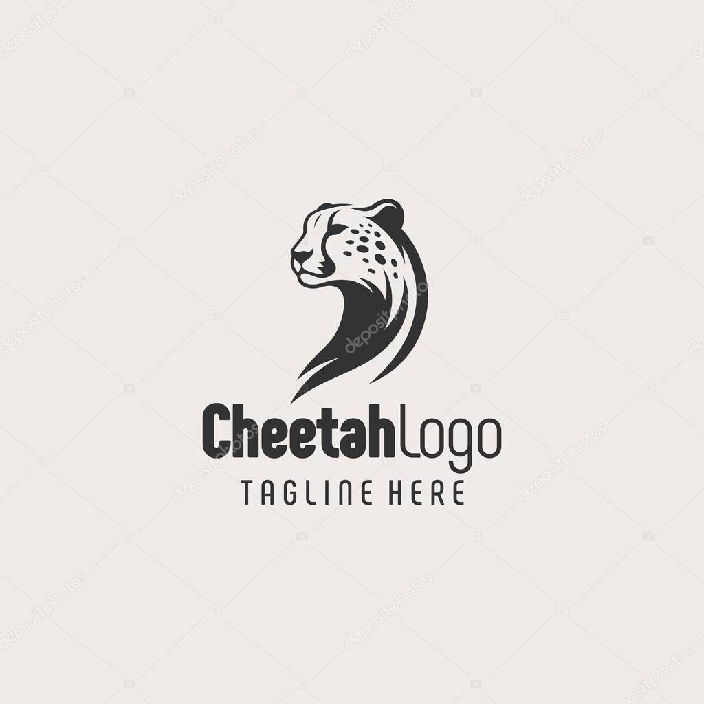Clean Black White Cheetah Graphic