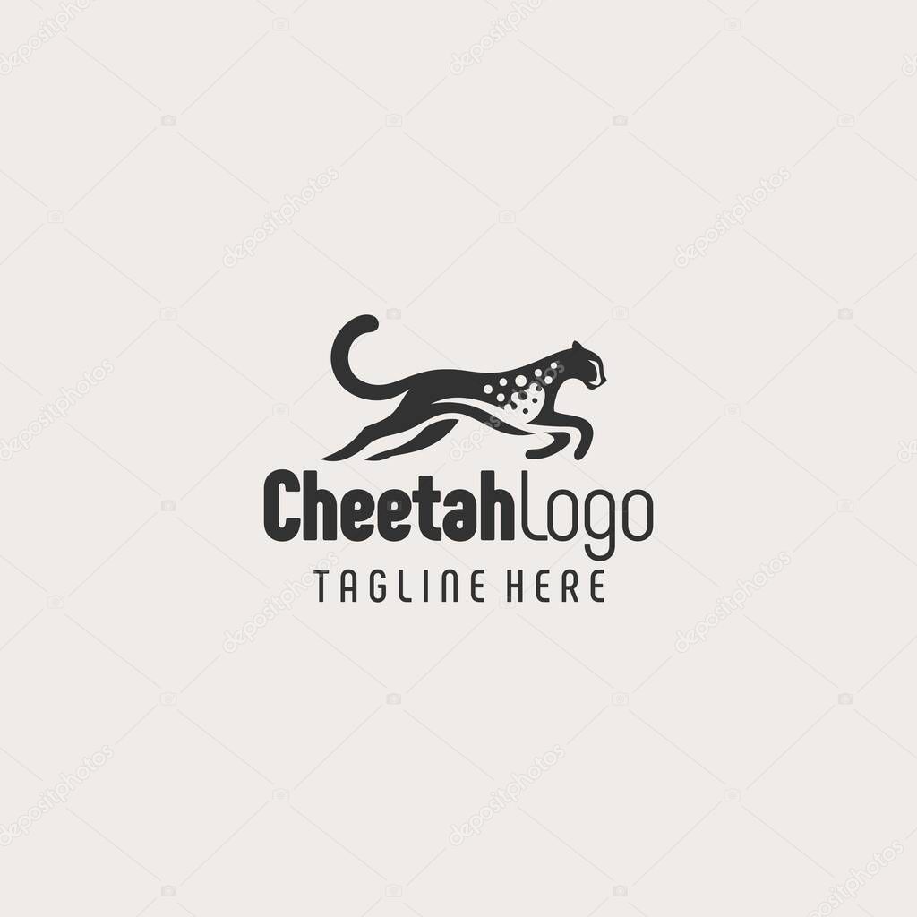Powerful Cheetah Logo Business Icon