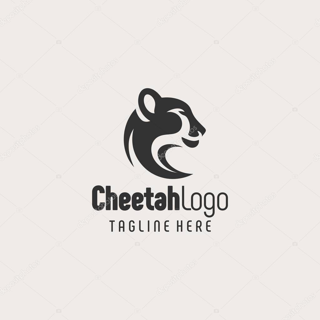 Unique Cheetah Shape Logo Design