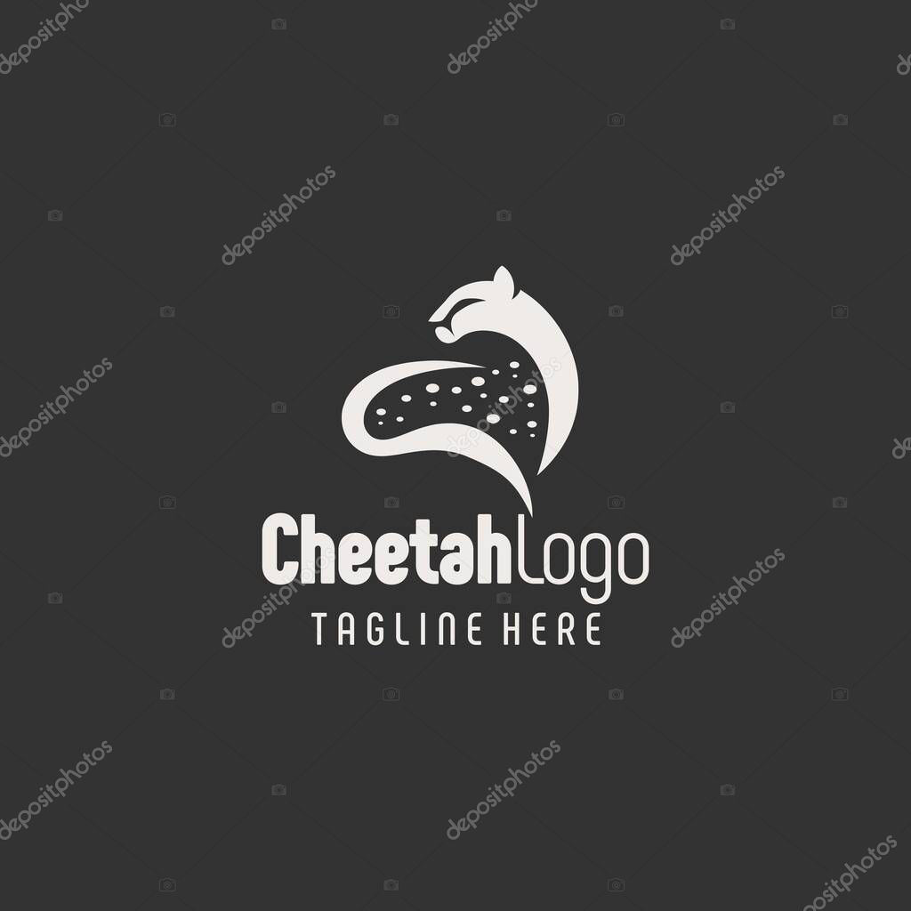 Distinctive Black White Cheetah Branding
