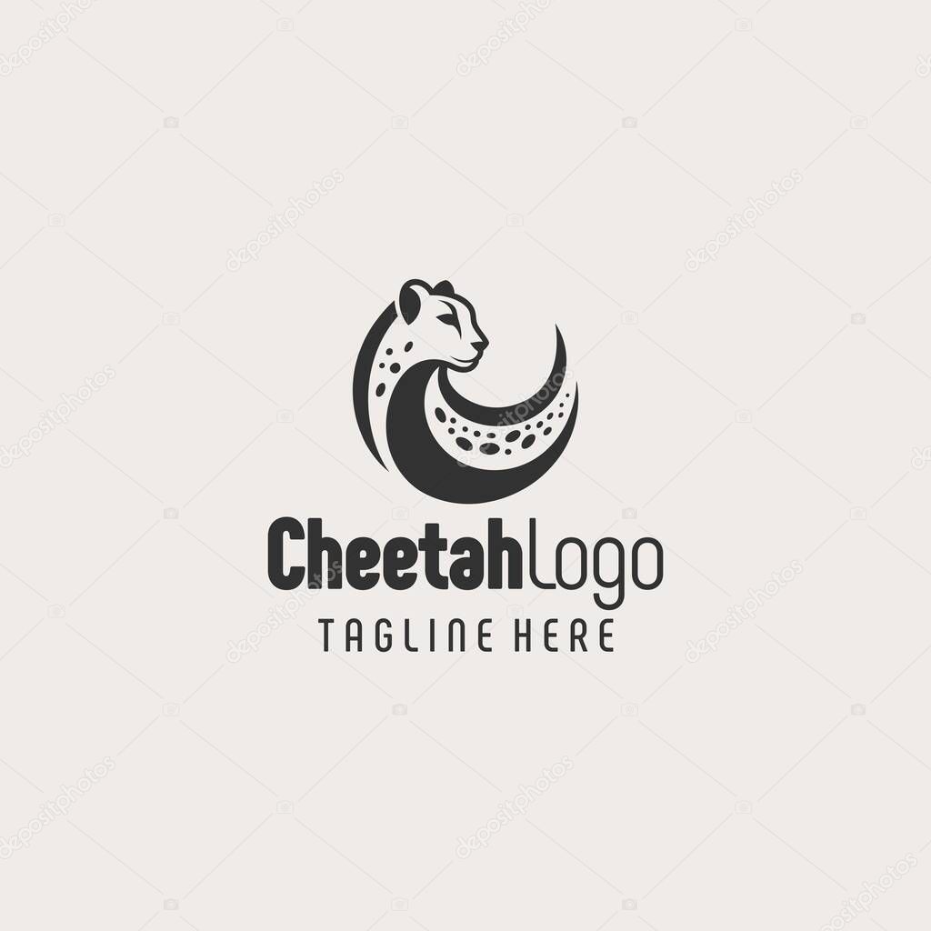 Elegant Modern Cheetah Logo Design