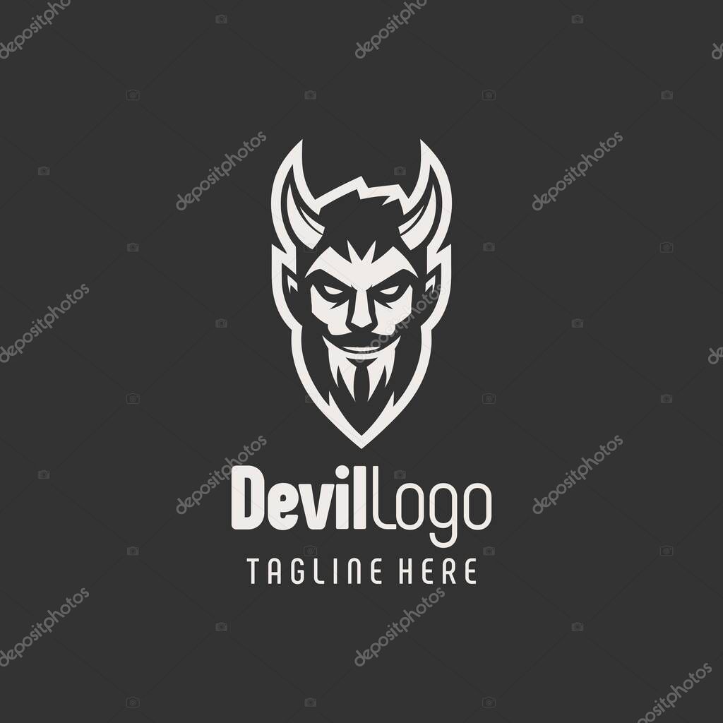Bold Devil Illustration Logo Design