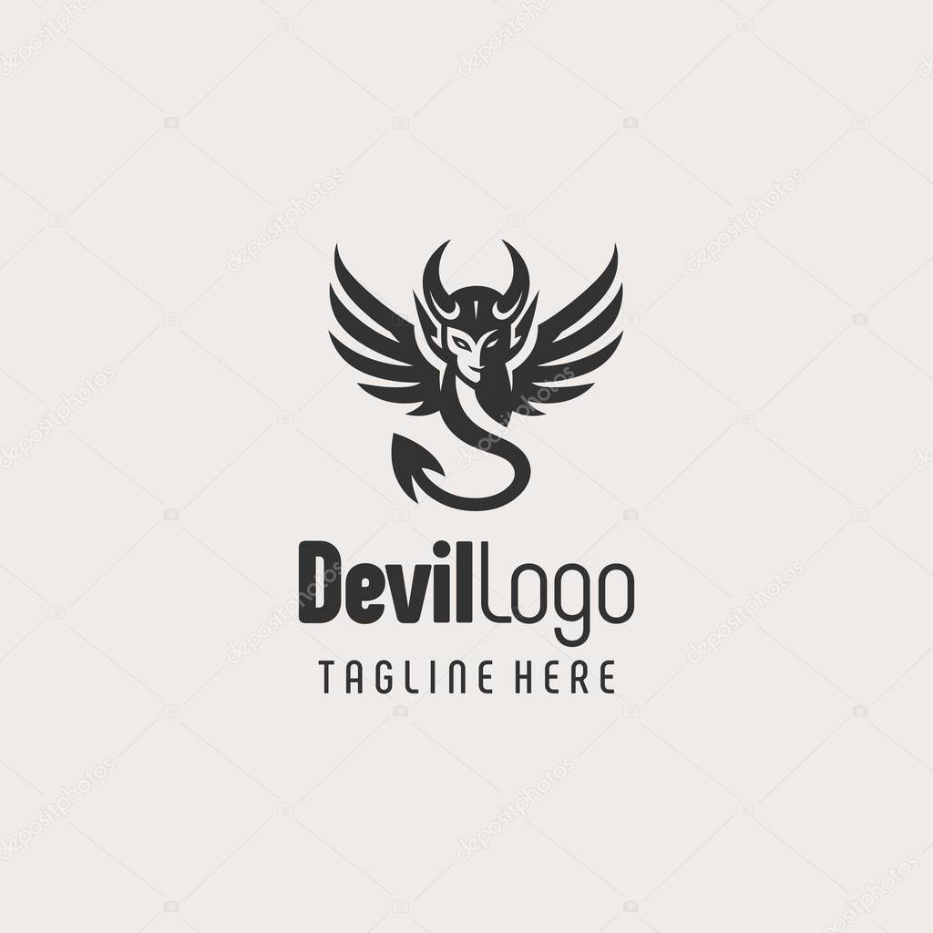 Strong Devil Logo Business Design