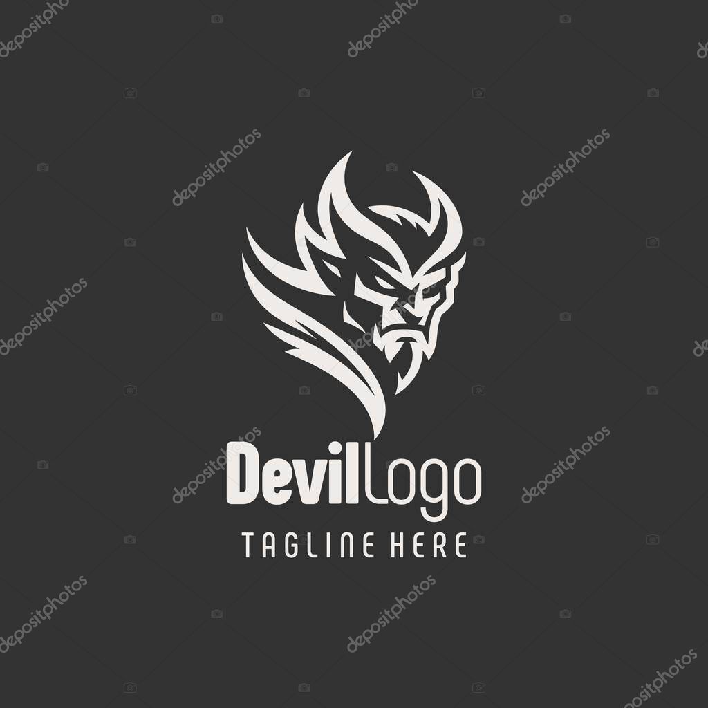 Stunning Devil Line Logo Design