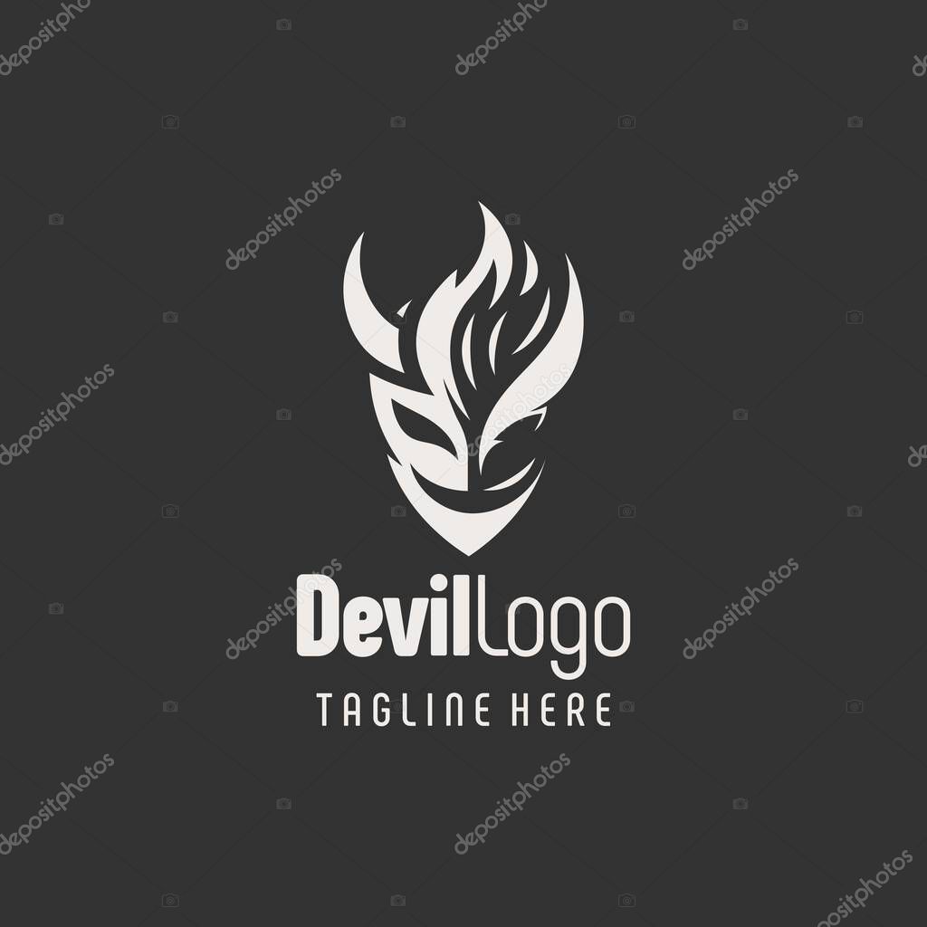 Elegant Black White Devil Artwork