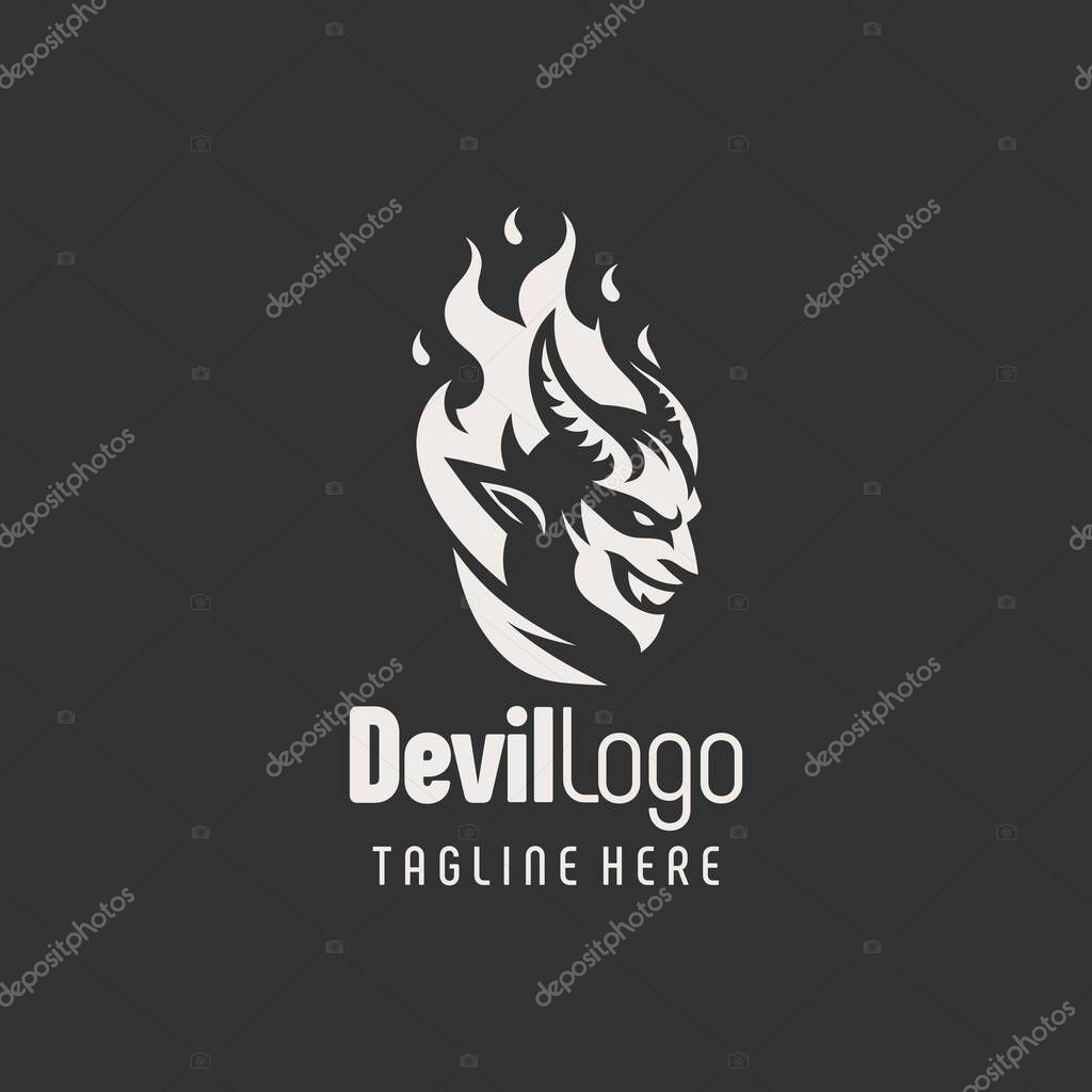 Modern Devil Branding Logo Icon