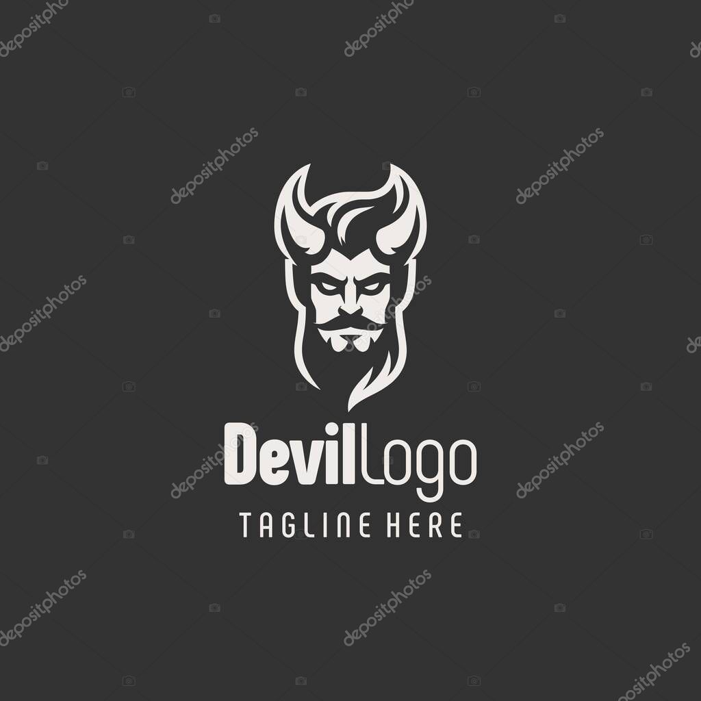 Professional Devil Logo Branding Concept