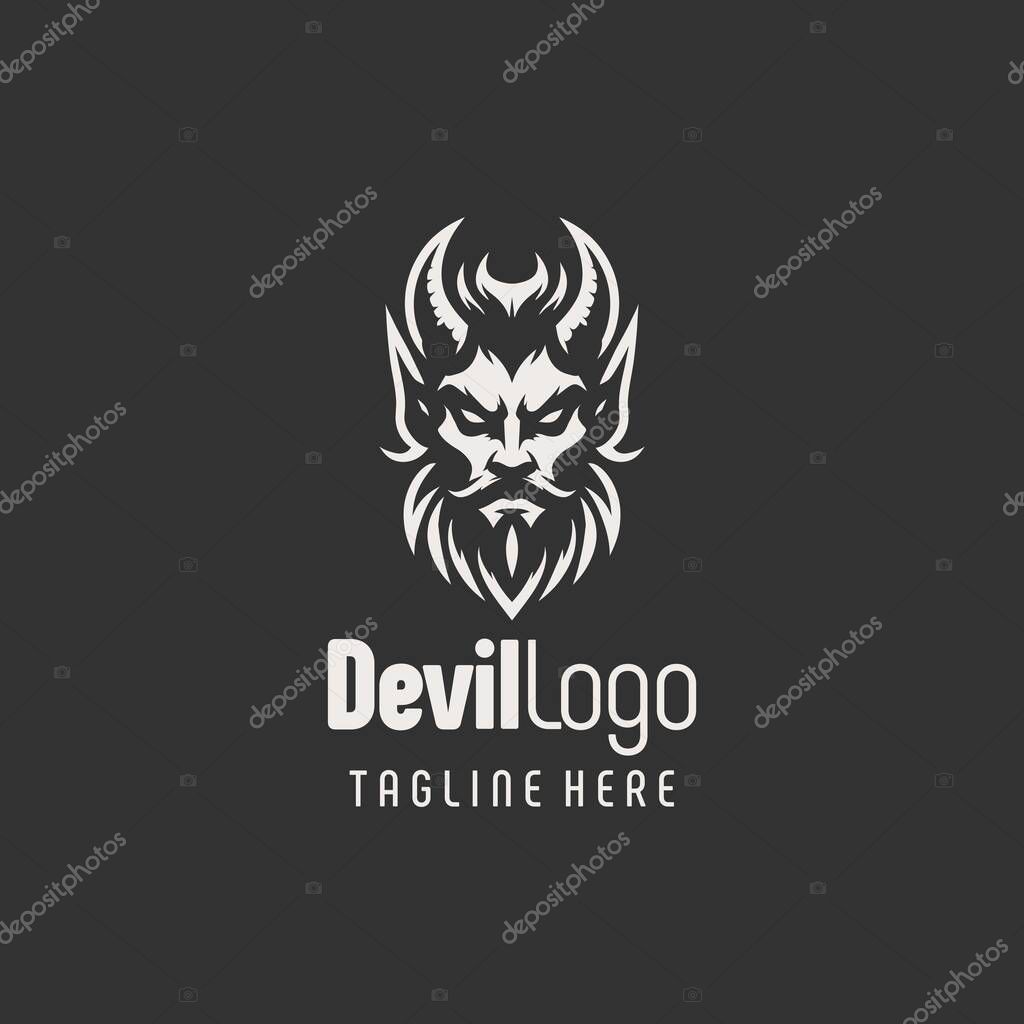 Refined Black White Devil Vector