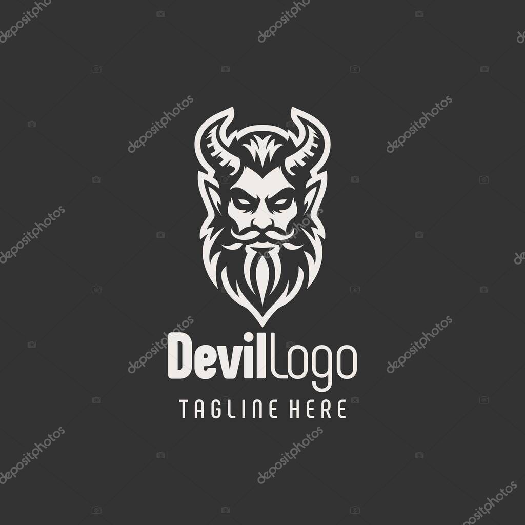 Artistic Evil Devil Logo Symbol