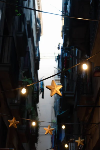 Decoration Star Street Lights — Stock Photo, Image