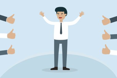 Office kavramı çizimde kadar gürültü ile mutlu işçi.