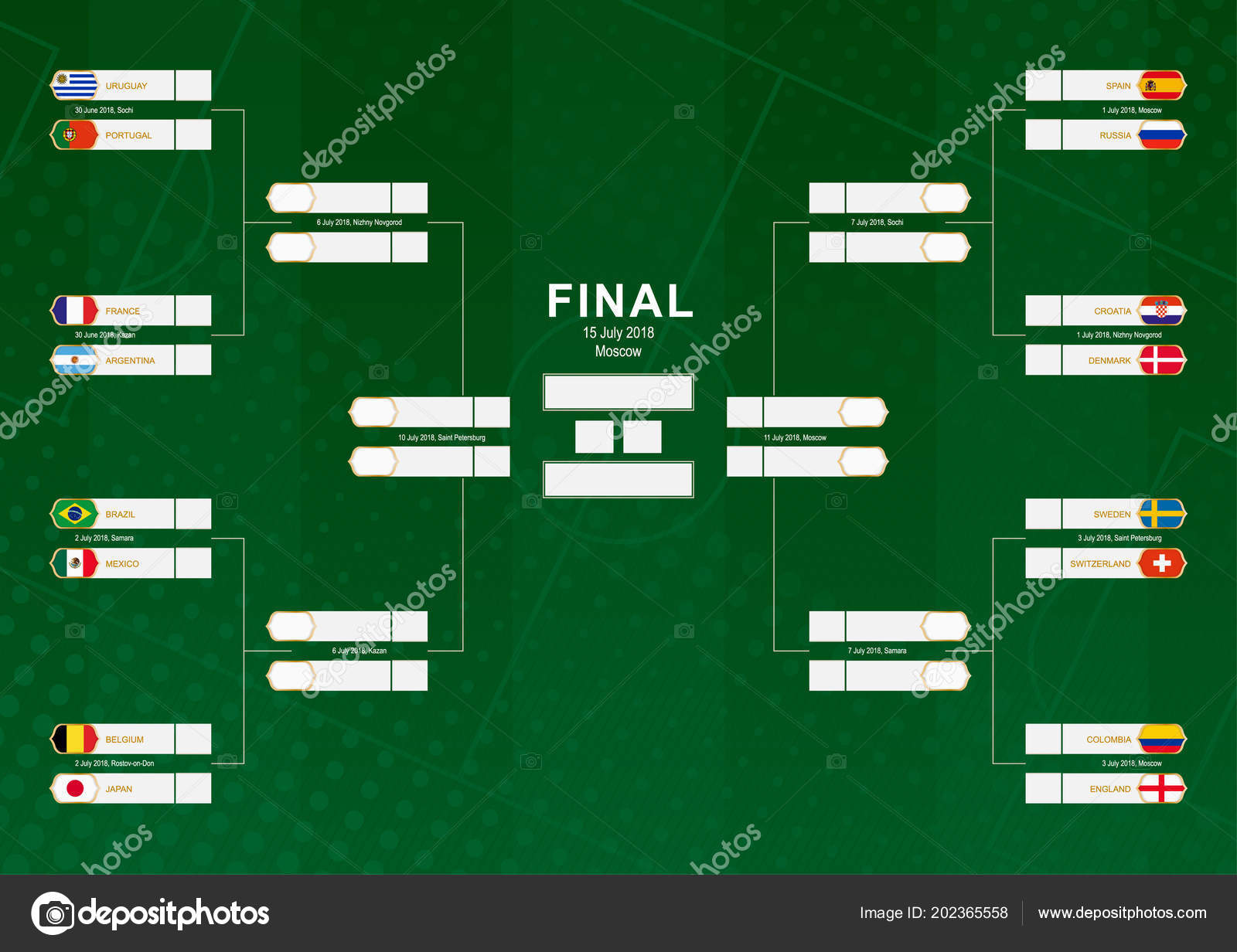 World Cup bracket 2022: Final updated FIFA knockout stages and printable  version for download