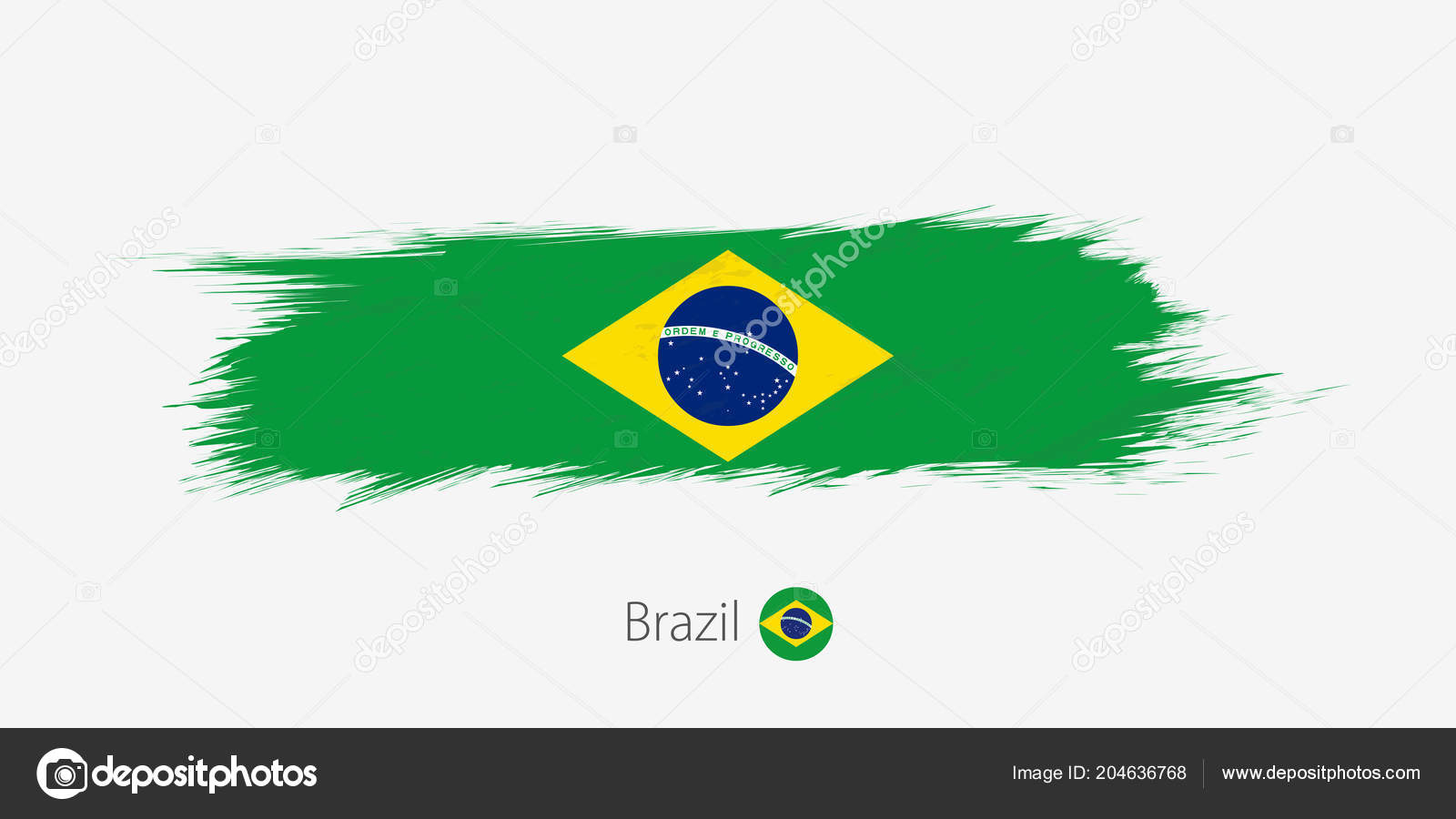 Bandera Del Grunge Brasileño De Una Bandera Cartel A De Brasil, Con Una  Textura Ilustraciones svg, vectoriales, clip art vectorizado libre de  derechos. Image 25930056