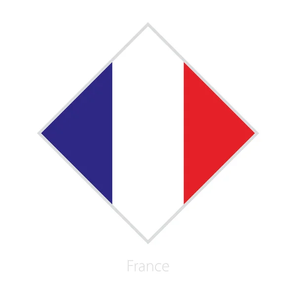 Drapeau France Participant Compétition Européenne Football Drapeau Vectoriel — Image vectorielle