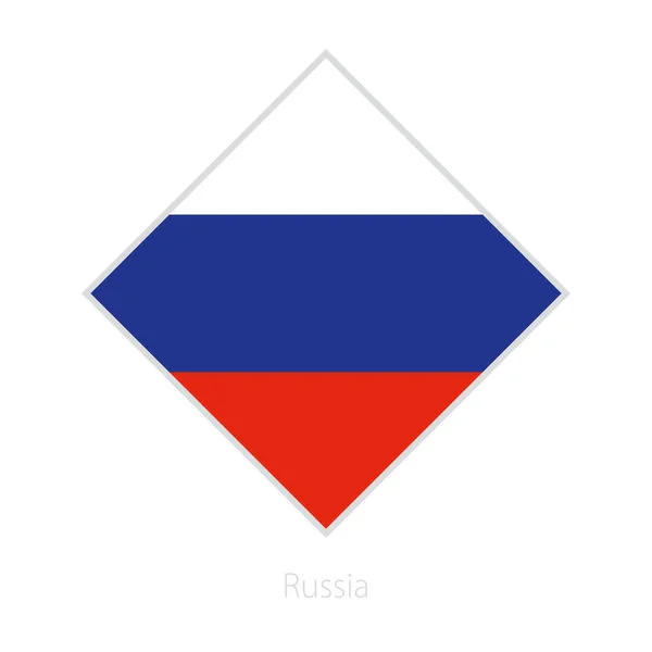 Bandera Rusia Participante Competición Fútbol Europa Bandera Vectorial — Archivo Imágenes Vectoriales