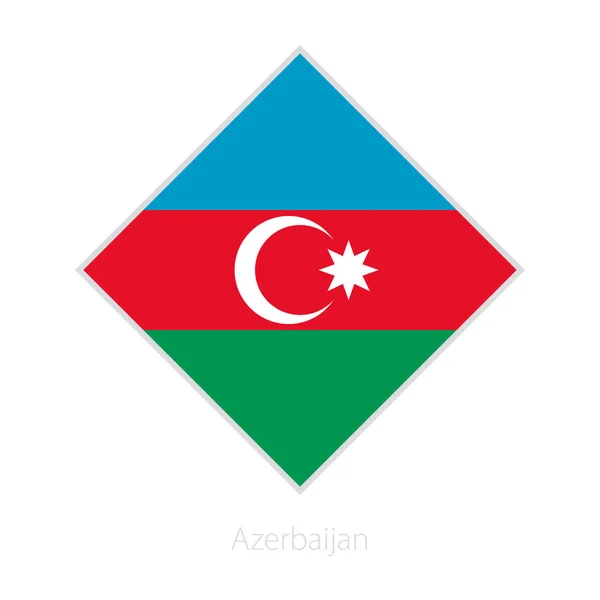 Bendera Azerbaijan Peserta Kompetisi Sepak Bola Eropa Tanda Vektor - Stok Vektor