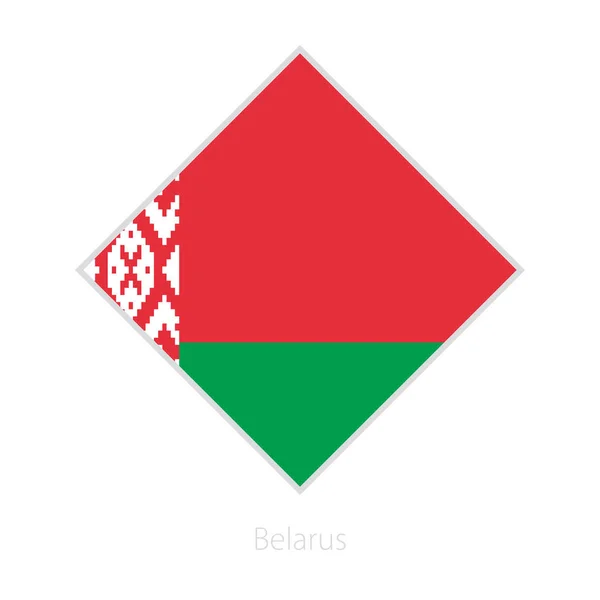 Bandera Bielorrusia Participante Competición Fútbol Europa Bandera Vectorial — Archivo Imágenes Vectoriales