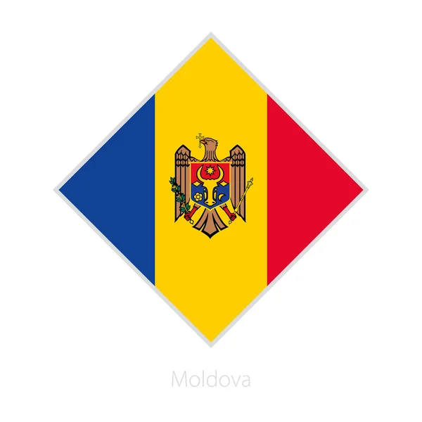 Bandera Moldavia Participante Competición Fútbol Europa Bandera Vectorial — Archivo Imágenes Vectoriales