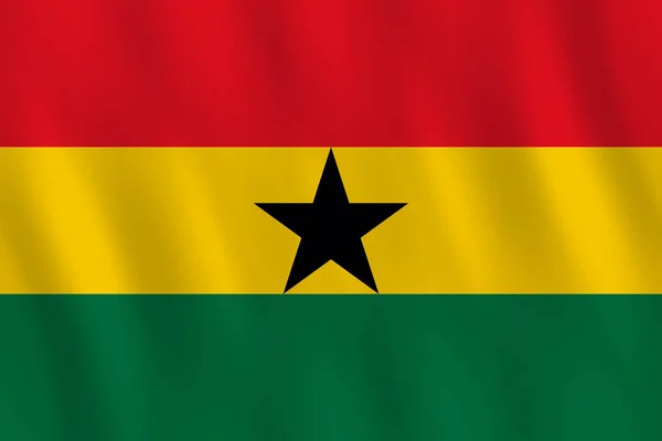Flaga Ghany Efekt Macha Część Oficjalna — Wektor stockowy