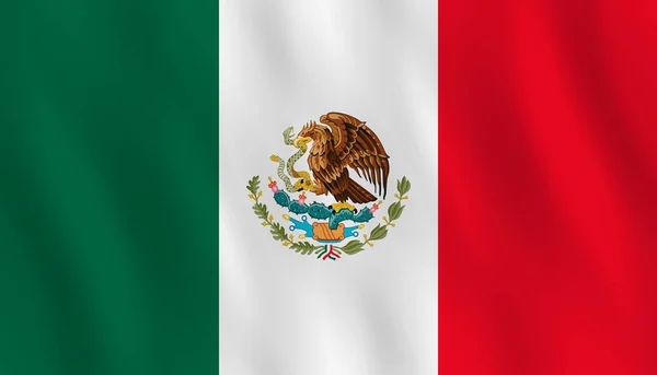 Flaga Meksyku Efekt Macha Część Oficjalna — Wektor stockowy