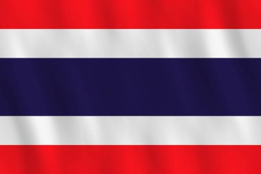 Tayland bayrağı sallayarak etkisi, resmi oran ile.