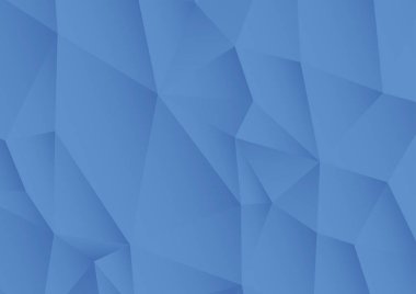 Soyut poligonal arka plan dokulu. Lowpoly arka plan mavi. Vektör çizim.