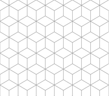 Gümüş anahat kare desen, vektör seamless modeli. Dikişsiz desen renk örneği dahil.