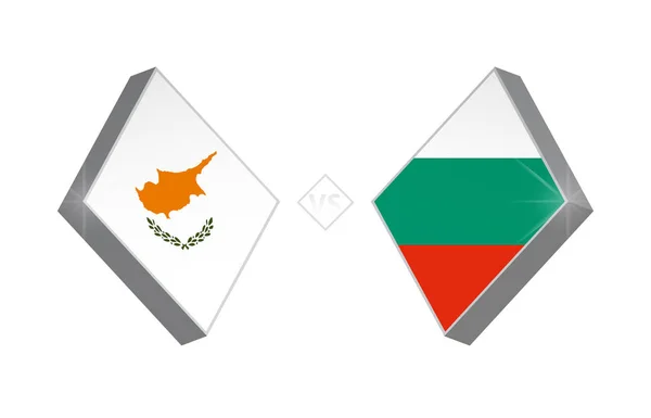 Europa Competizione Calcio Cipro Bulgaria Illustrazione Vettoriale — Vettoriale Stock