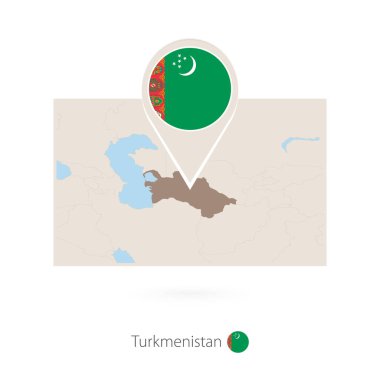 PIN simgesi Türkmenistan ile Türkmenistan dikdörtgen Haritası