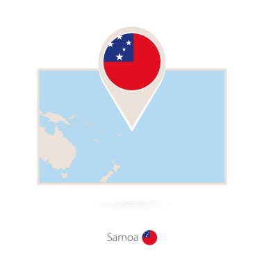 PIN simgesi Samoa, Samoa dikdörtgen Haritası