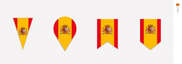 Bandera España Diseño Vertical Ilustración Vectorial — Archivo Imágenes Vectoriales